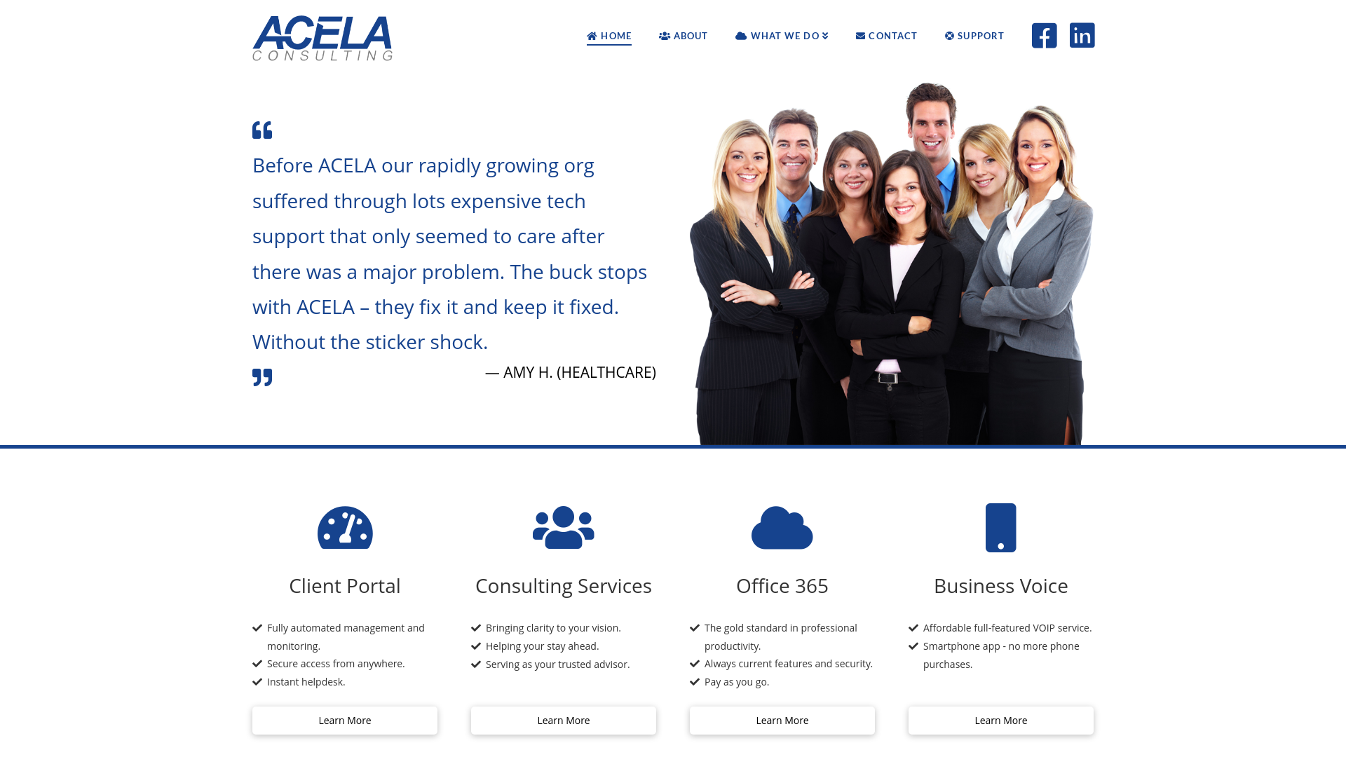 ACELA Consulting Website