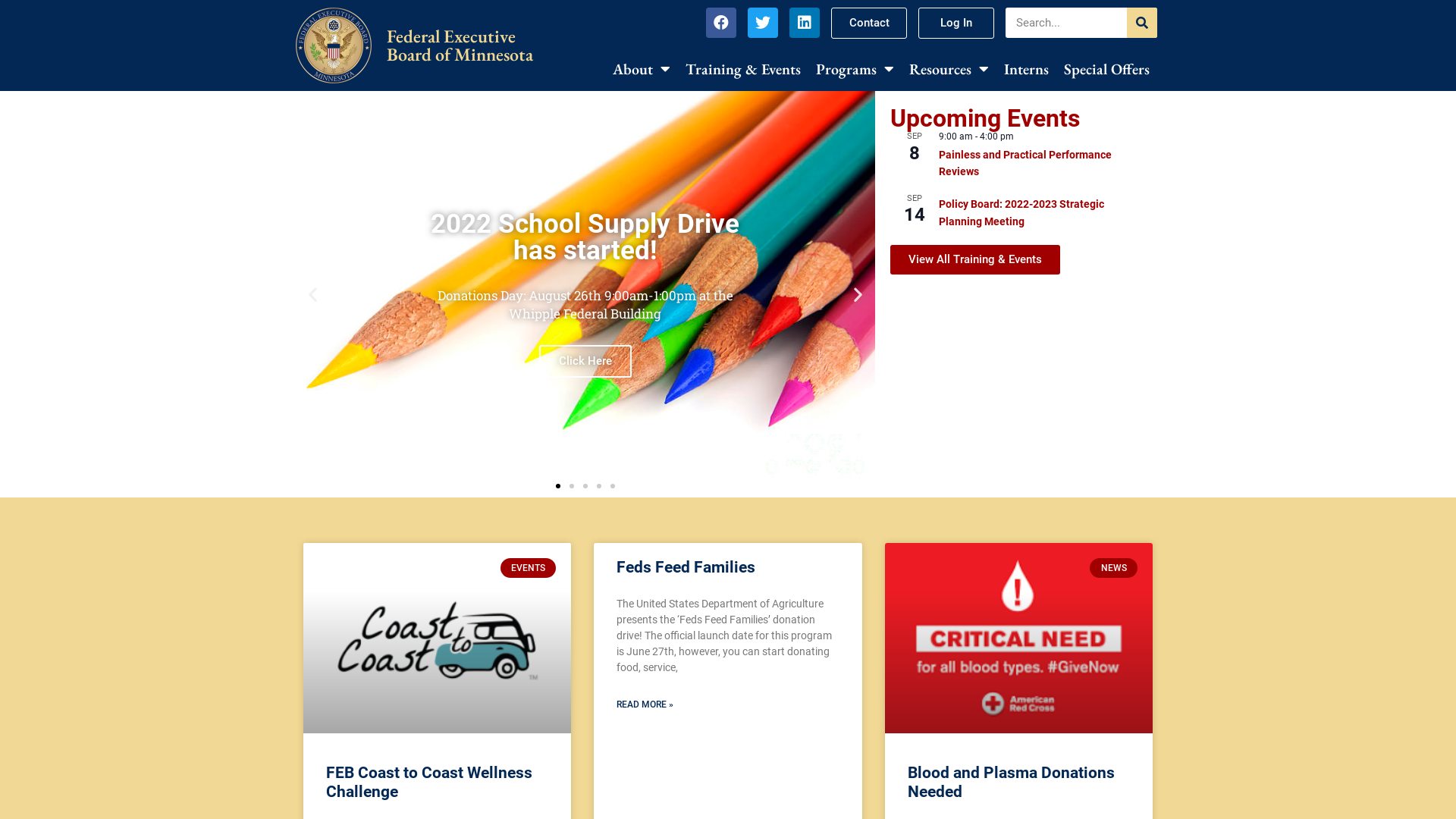 Federal Executive Board of Minnesota Website