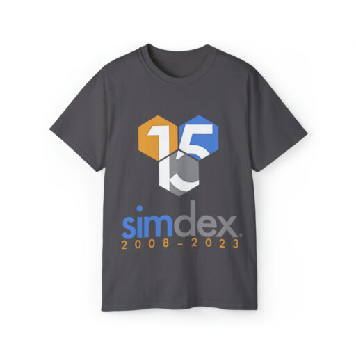 SimDex Logo 15th Anniversary Edition | Unisex Ultra Cotton T-Shirt - Image 13
