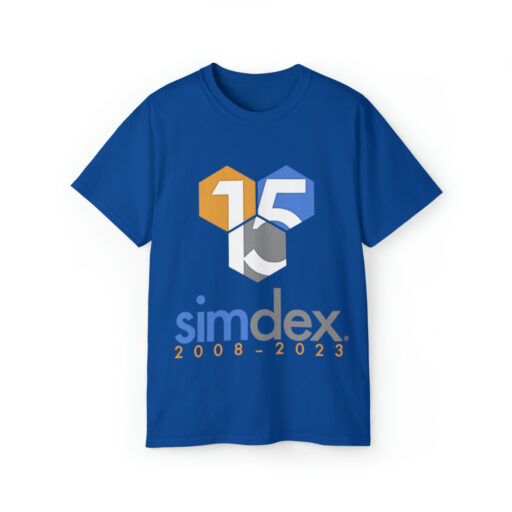 SimDex Logo 15th Anniversary Edition | Unisex Ultra Cotton T-Shirt - Image 17