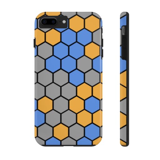 SimDex Logo Hexagons Pattern | Tough Phone Case - Image 48