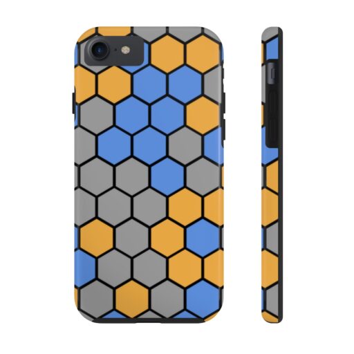SimDex Logo Hexagons Pattern | Tough Phone Case - Image 49