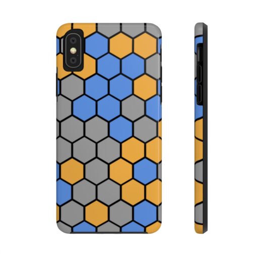 SimDex Logo Hexagons Pattern | Tough Phone Case - Image 44