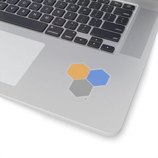 SimDex Logo Hexagons Only | Kiss-Cut Sticker - Image 5