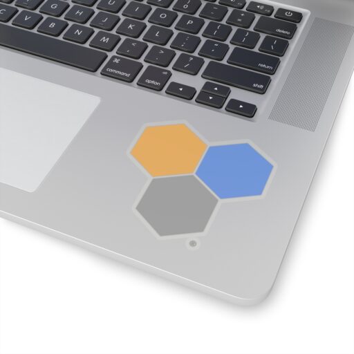 SimDex Logo Hexagons Only | Kiss-Cut Sticker - Image 14