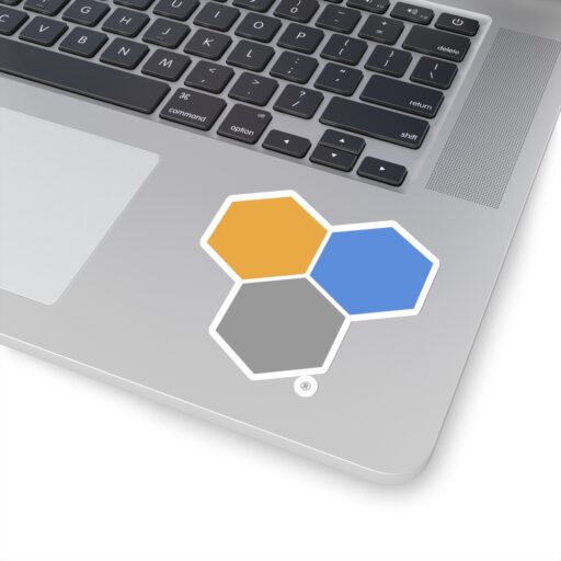 SimDex Logo Hexagons Only | Kiss-Cut Sticker - Image 17