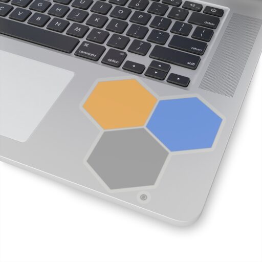 SimDex Logo Hexagons Only | Kiss-Cut Sticker - Image 20