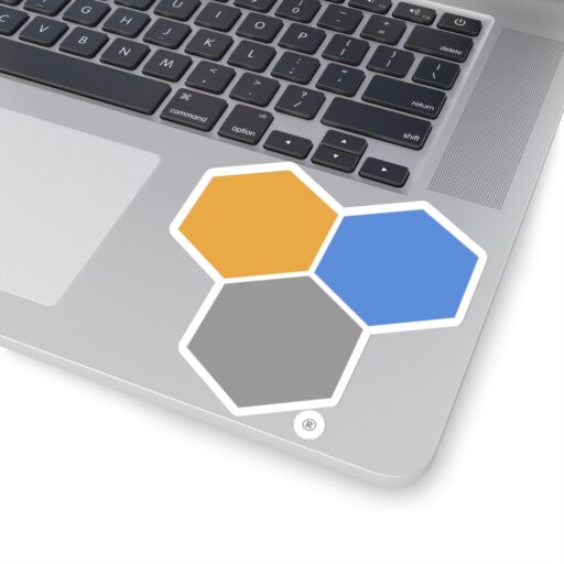 SimDex Logo Hexagons Only | Kiss-Cut Sticker - Image 23