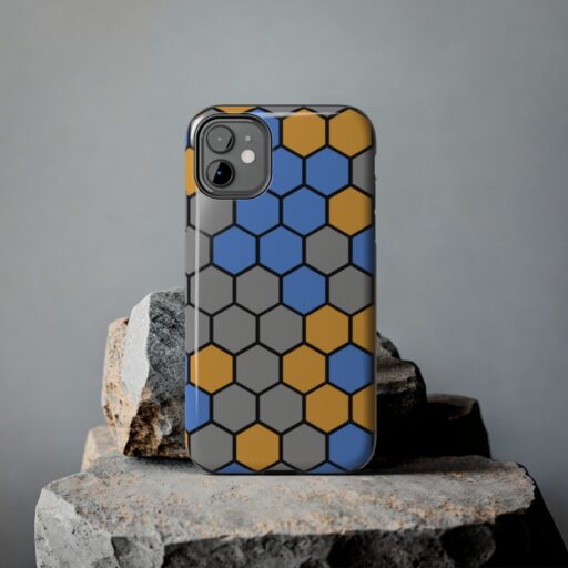SimDex Logo Hexagons Pattern | Tough Phone Case - Image 23