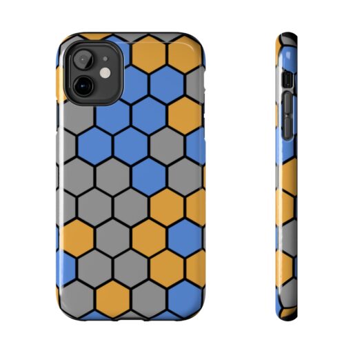 SimDex Logo Hexagons Pattern | Tough Phone Case - Image 19