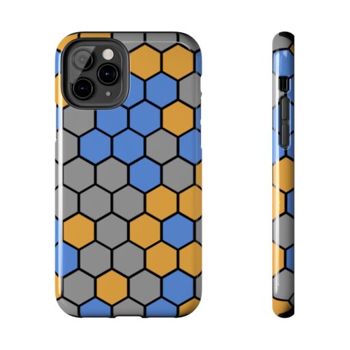 SimDex Logo Hexagons Pattern | Tough Phone Case - Image 25