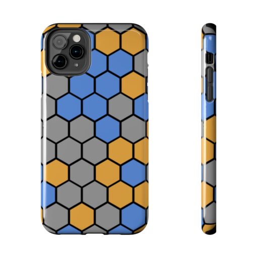 SimDex Logo Hexagons Pattern | Tough Phone Case - Image 31