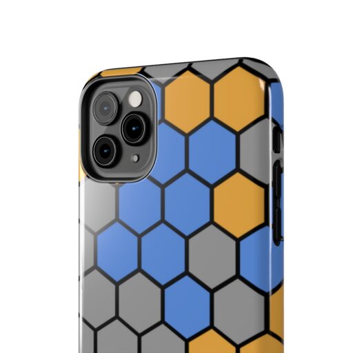 SimDex Logo Hexagons Pattern | Tough Phone Case - Image 34