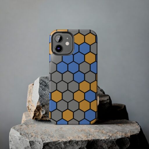 SimDex Logo Hexagons Pattern | Tough Phone Case - Image 78