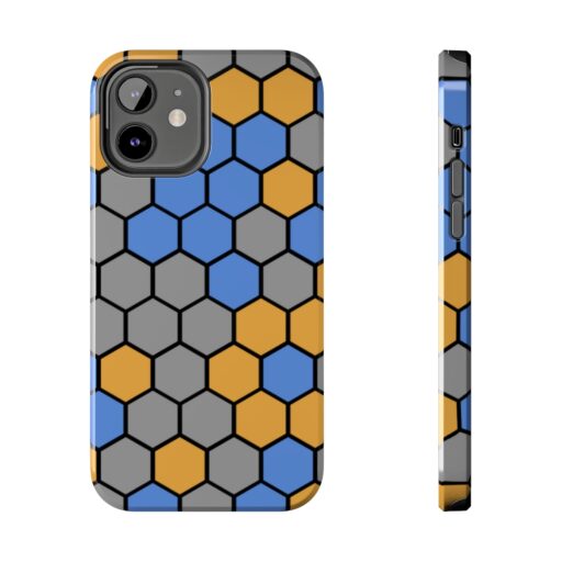 SimDex Logo Hexagons Pattern | Tough Phone Case - Image 74
