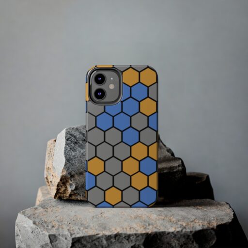 SimDex Logo Hexagons Pattern | Tough Phone Case - Image 84