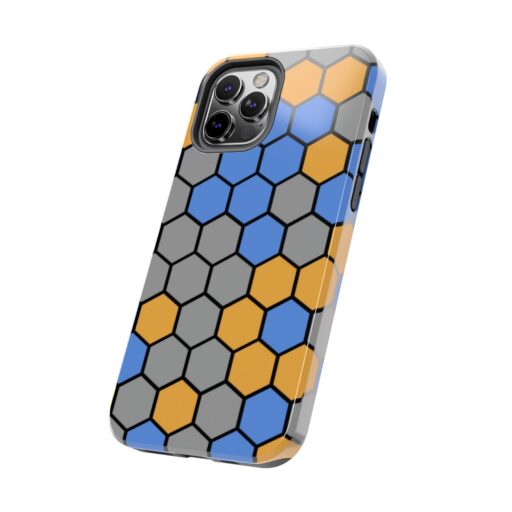 SimDex Logo Hexagons Pattern | Tough Phone Case - Image 9