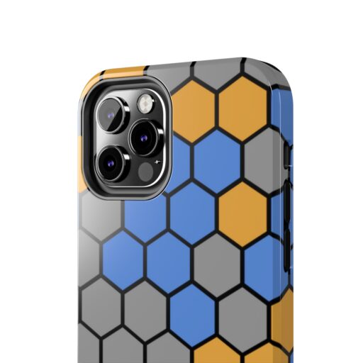 SimDex Logo Hexagons Pattern | Tough Phone Case - Image 10