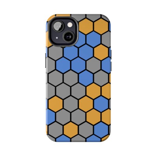 SimDex Logo Hexagons Pattern | Tough Phone Case - Image 51