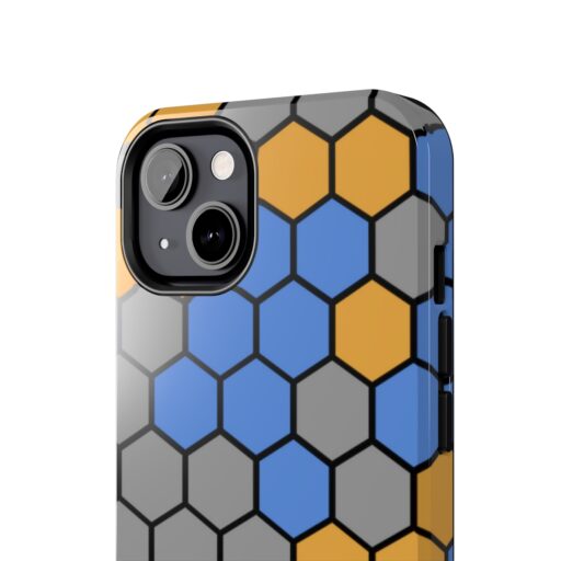 SimDex Logo Hexagons Pattern | Tough Phone Case - Image 53