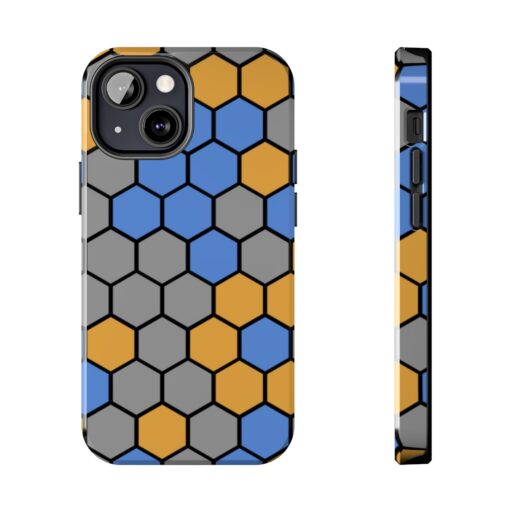 SimDex Logo Hexagons Pattern | Tough Phone Case - Image 56