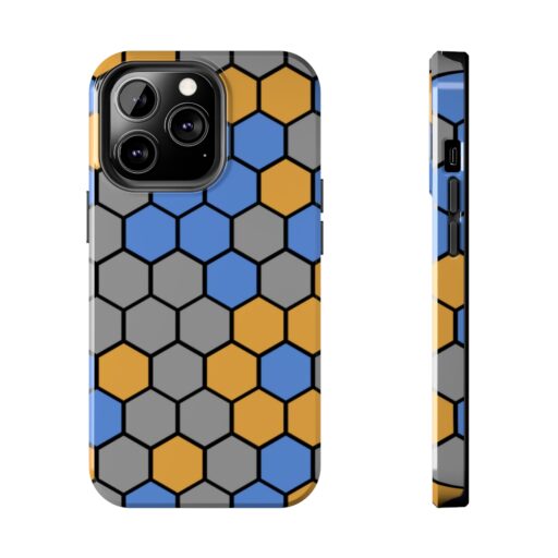 SimDex Logo Hexagons Pattern | Tough Phone Case - Image 62