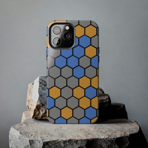SimDex Logo Hexagons Pattern | Tough Phone Case - Image 72