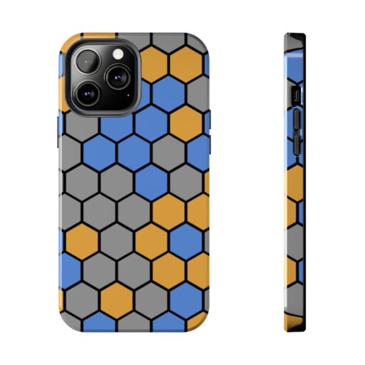 SimDex Logo Hexagons Pattern | Tough Phone Case - Image 68