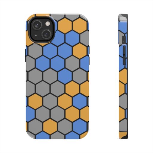 SimDex Logo Hexagons Pattern | Tough Phone Case - Image 42